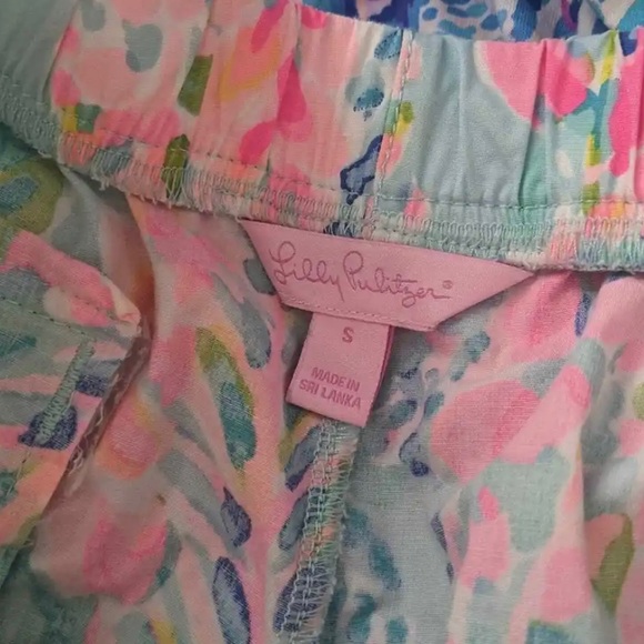 Lilly Pulitzer Ocean View Shorts S Catch the Wave - Picture 7 of 7